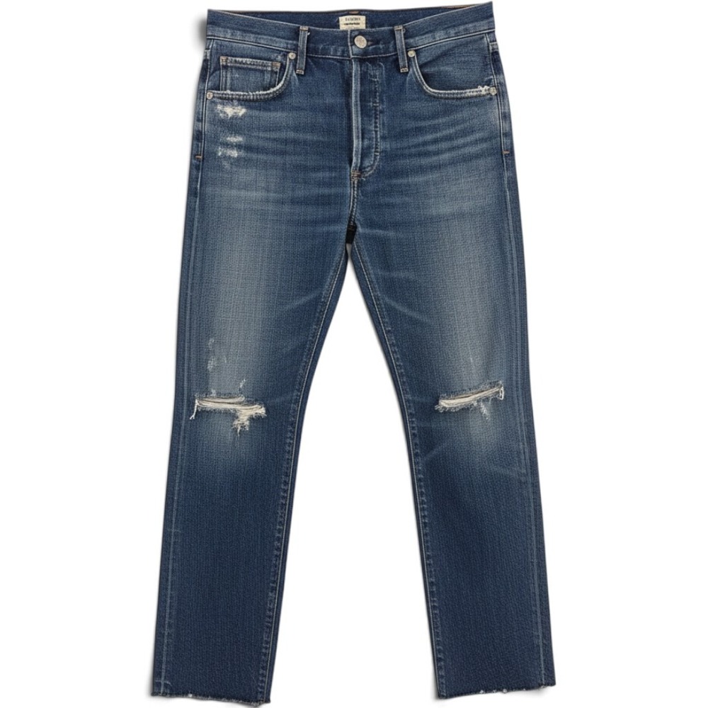 Citizens of Humanity Jeans Womens 26 Liya Hi-Lo Hem Classic Fit Blue EUC